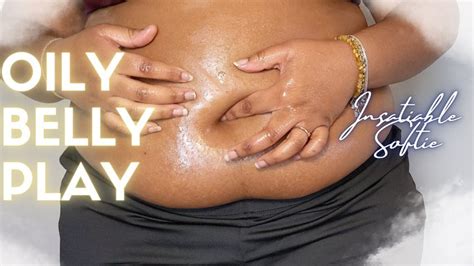 POV Ebony BBW Teases You With An Oily Belly Rub SD Insatiable Softie