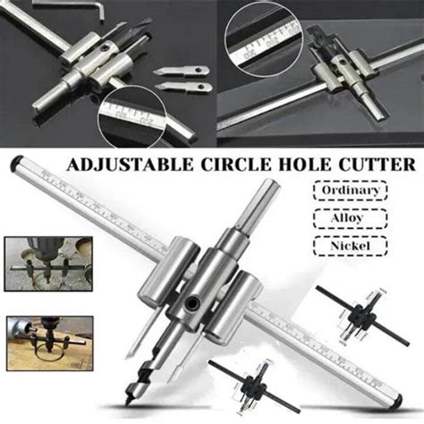 30 To 120200300mm Adjustable Circle Hole Saw Aircraft Type Wood Hole