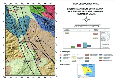 Gambar 1 Peta Geologi Daerah Penelitian Diadaptasi Dari Peta Geologi