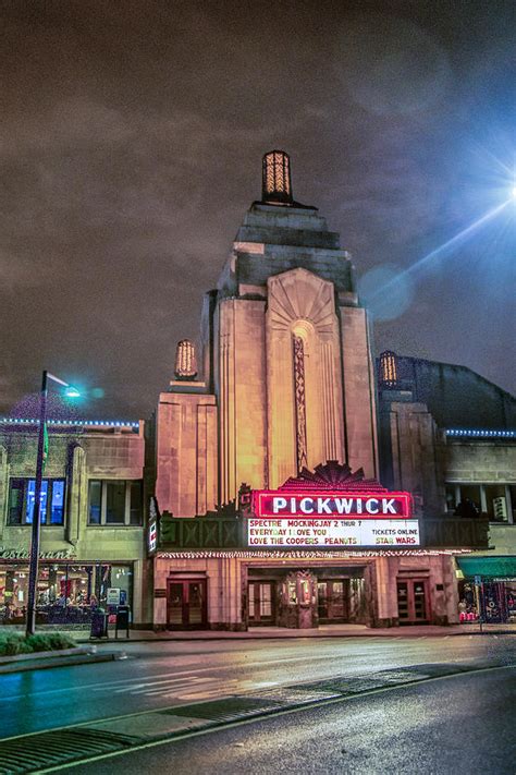 Pickwick Theatre at Night Photograph by David Lockwood | Fine Art America