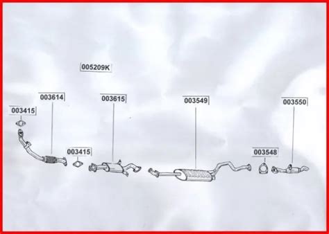 LIGNE D ECHAPPEMENT COMPLETE Chassis Court Mitsubishi Pajero 2 8Td V26