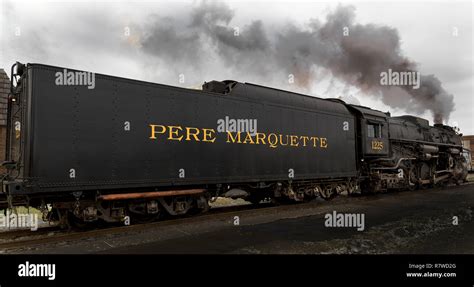 Pere Marquette 1225 known as the Polar Express departs from Owosso ...