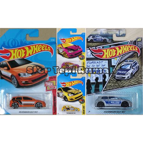 Hot Wheels Volkswagen Golf Mk HW Vw Then And Now Art Cars Police Polizei Shopee Malaysia