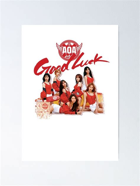 "AOA Good Luck" Poster for Sale by aceofangels | Redbubble