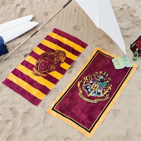 Harry Potter Hogwarts Crest Beach Towel Pottery Barn Teen