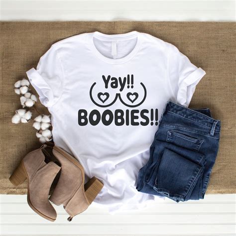 Yay Boobies SVG PNG Boob Designs Boobies Graphics Boob Illustration Vector Images