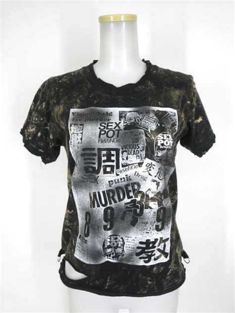 SEX POT ブリーチ柄ダメージTシャツ 高価買取ならTokyo Alice ゴシックロリータパンクデザイナーズブランド買取販売