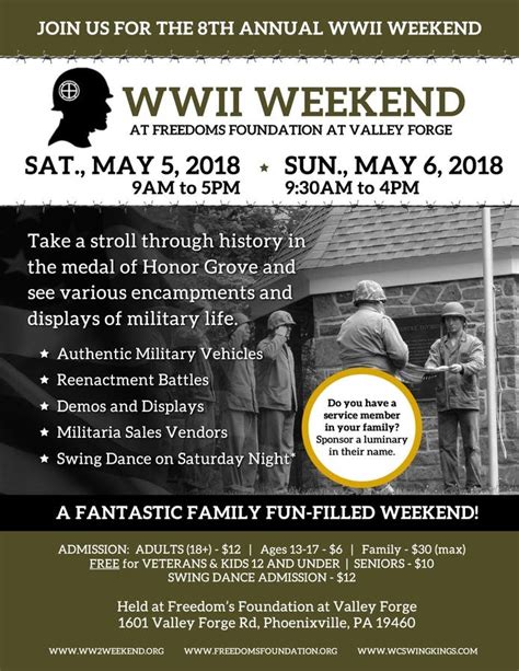 WWII Weekend Freedoms Foundation At Valley Forge May 5 6 2018