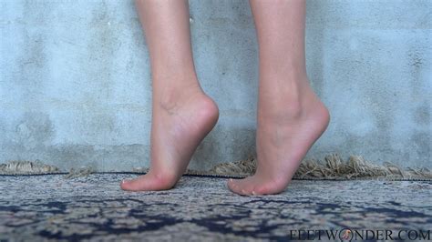 Sexy Soles And Feet In Sheer Nude Pantyhose K Video