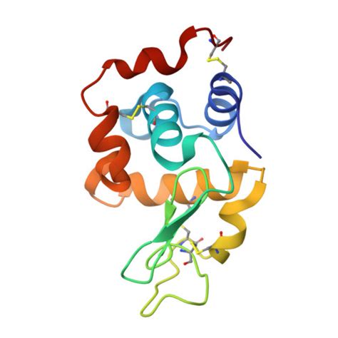 Rcsb Pdb Vdp The Crystal Structure Of The Monoclinic Form Of Hen