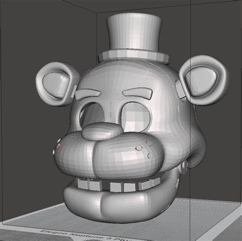 3d File Freddy Fazbear Head Mask For Cosplays 🪖 ・3d Printing Template