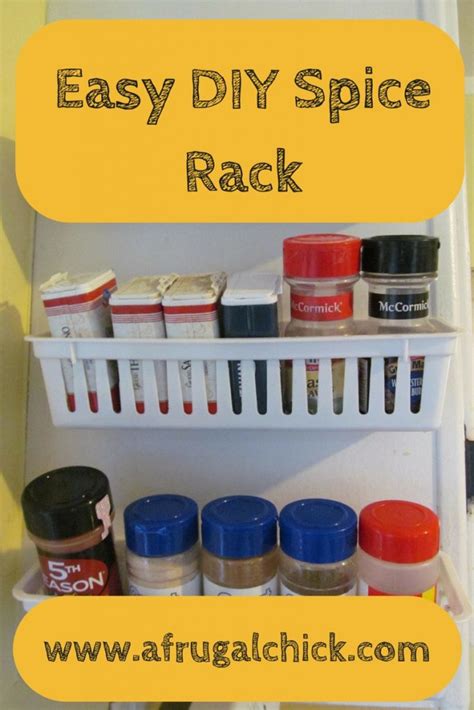 Kitchen Cabinet Spice Rack Tutorial