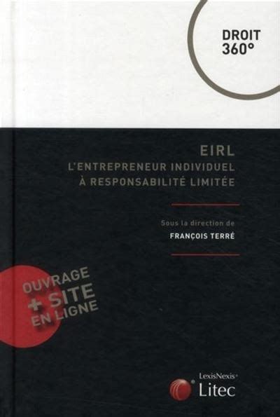 Eirl L entrepreneur individuel à responsabilité limitée broché