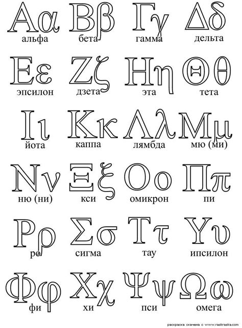 Greek Alphabet Coloring Pages ~ Coloring Pages