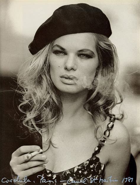 Cordula By Peter Lindberg Peter Lindbergh Beret Style 90s Models