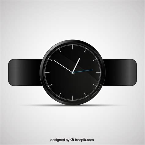 Reloj Negro Descargar Vectores Gratis