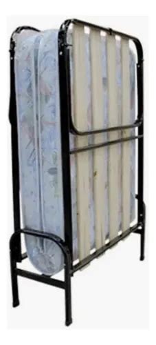 Cama Plegable 1 Plaza Marca Descansar Modelo 1110001 Gris Hot Wheels Cuotas Al Mismo Precio