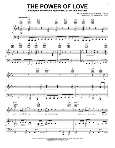 Power Of Love Sheet Piano 5