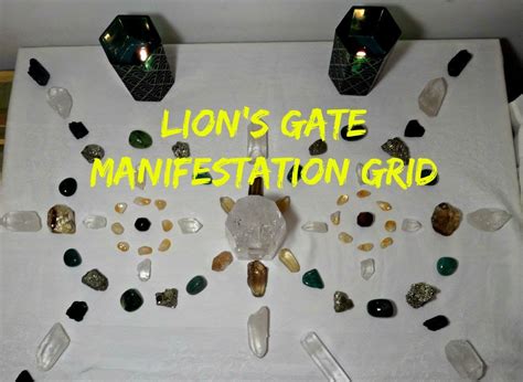 Lion S Gate Manifestation Crystal Grid For Abundance And Prosperity