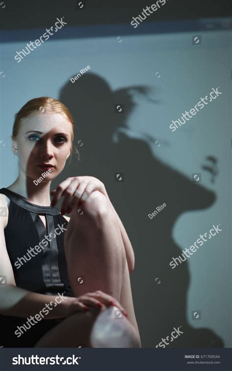 Fashion Art Studio Portrait Elegant Naked Stock Photo Edit Now 671709544