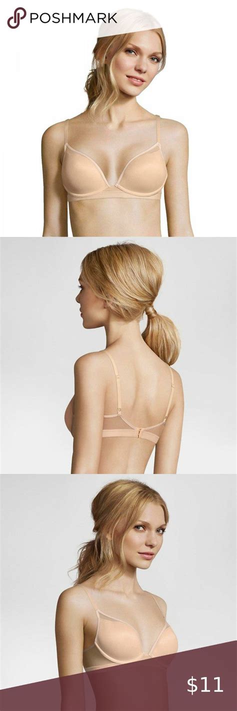 NWT Maidenform Lined Mesh Overlay Bra D Nude Maidenform Jersey Wrap Dress Maidenform Bras