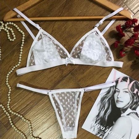 Conjunto Lingerie De Tule Sexy Sem Bojo Tule Cora O Shopee Brasil