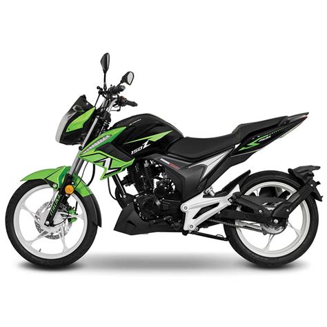 Motometa Detalles Motocicleta Italika 150Z Negra Con Verde