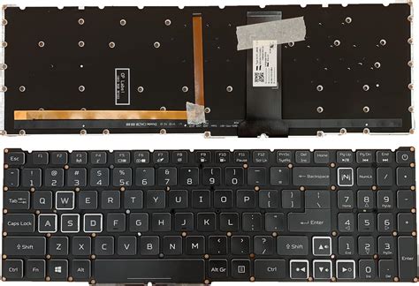 Amazon.com: Siakoocty Laptop Replacement US Layout RGB Backlit Keyboard ...