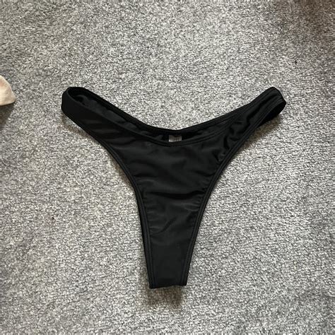 Shein Black Bikini Bottom Small S New Never Worn Depop