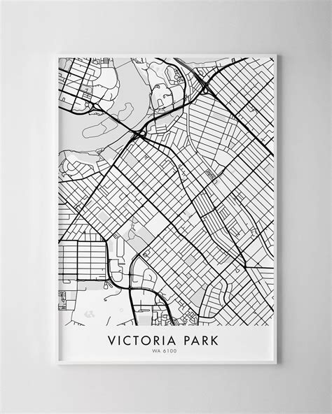 Perth – Victoria Park Map Print - Chelsea Chelsea