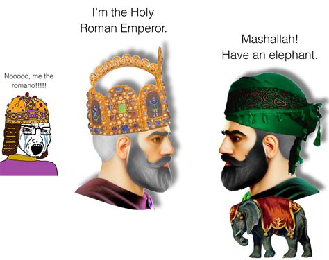 charlemagne harun al rashid rhistorymemes