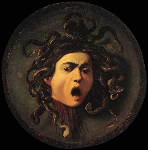 Medusa Caravaggio Ca 1597 Méduse Mythologie Caravage Peinture Baroque