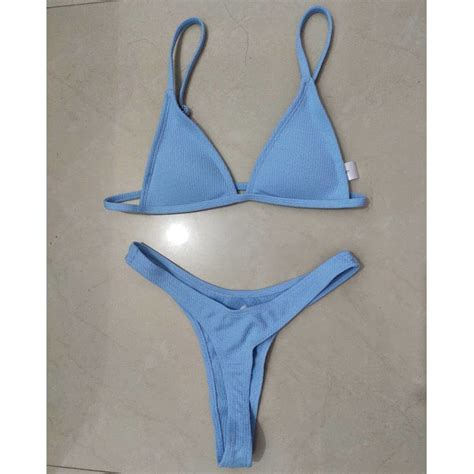 Buy Hujinglshujingls Girls Bikini Set Sexy Brazilian Swimsuit Small Cup High Cut Style Beach