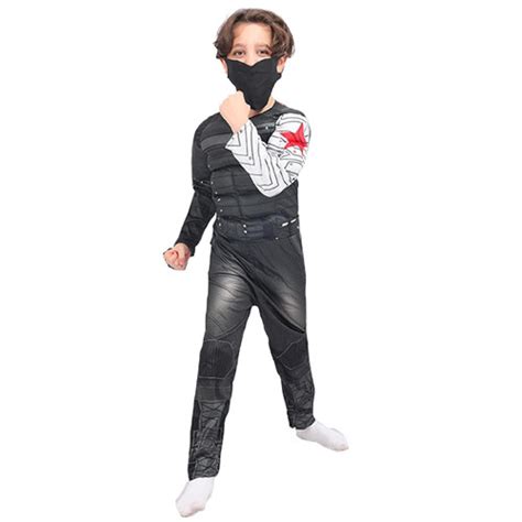 Avengers Captain America Civil War Winter Soldier Costume Boys