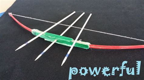 How To Make A Powerful Bow Using Popsicle Sticks And Toothpicks How