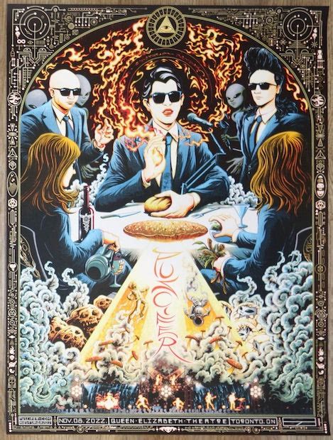 2022 Puscifer Toronto Silkscreen Concert Poster By Miles Tsang Jojo