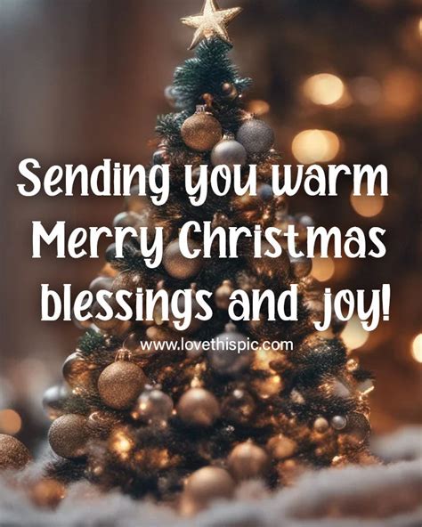 Sending You Warm Merry Christmas Blessings And Joy Pictures Photos