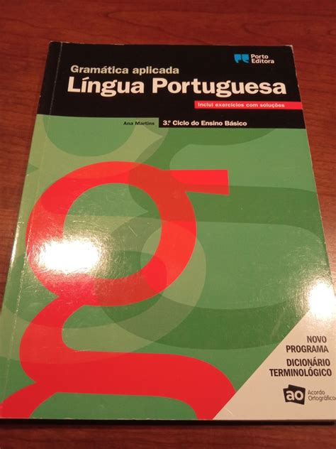 Gramática aplicada de língua portuguesa 3 ciclo Paranhos OLX Portugal