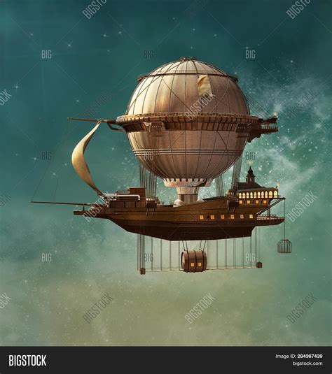 Steampunk Hot Air Image Photo Free Trial Bigstock