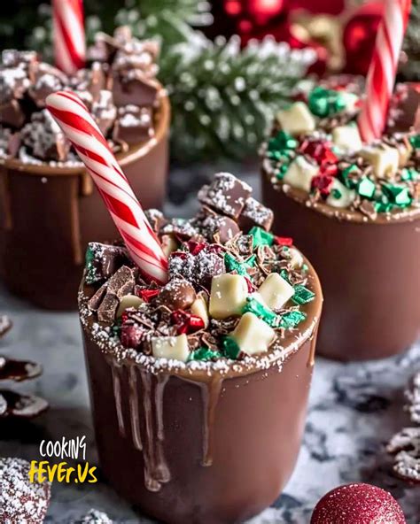 Christmas Chocolate Hot Cups