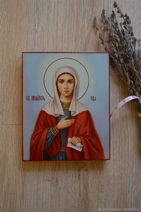 Рукописная икона . Икона Святая Ева. в интернет-магазине на Ярмарке ...