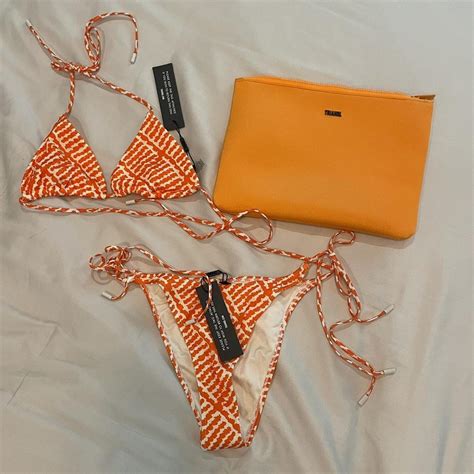 Triangl Orange Bikini Its So Cute But It Doesnt Depop