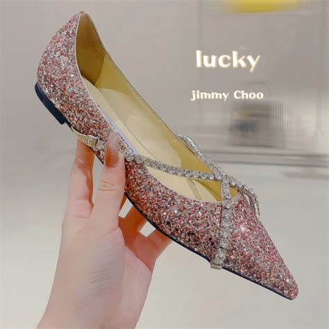 Lucky Jimmy Choo Genevi Flat Lazada Co Th