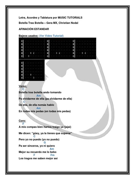 Botella Tras Botella Christian Nodal Mera Mx Letra Y Acordes By Musictutorials Pdf