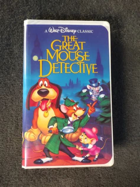 DISNEY THE GREAT Mouse Detective Black Diamond VHS Video Tape VTG