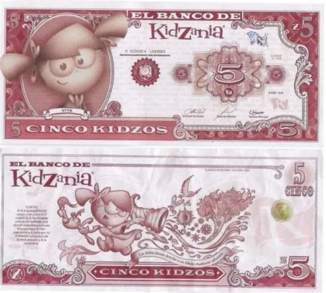 billete chile parque kidzania  kidzos circulado mercadolibre