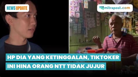 Tiktoker Richard Theodore Tuduh Penjaga Warung Orang Ntt Tidak Jujur