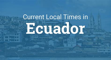 Time in Ecuador