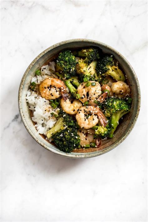 Easy Shrimp and Broccoli Bowls • Salt & Lavender