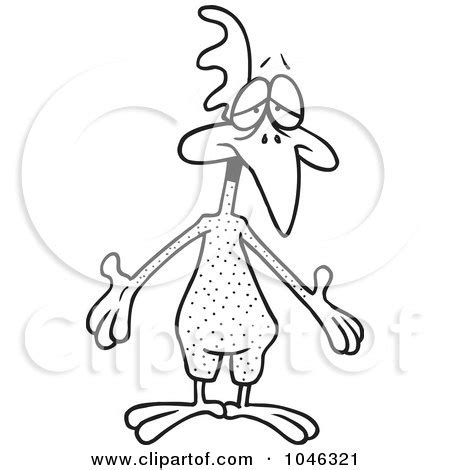Royalty Free RF Naked Chicken Clipart Illustrations Vector Graphics